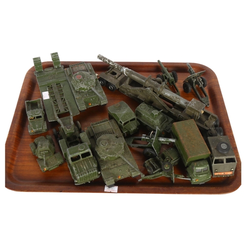 494 - A collection of Dinky Supertoys and other military vehicles