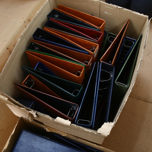 501 - 2 large boxfuls of empty cigarette card albums (54)