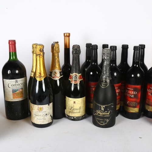 511 - 20 various bottles, including Absinthe, bottles of mulled wine, liqueur de chocolat etc