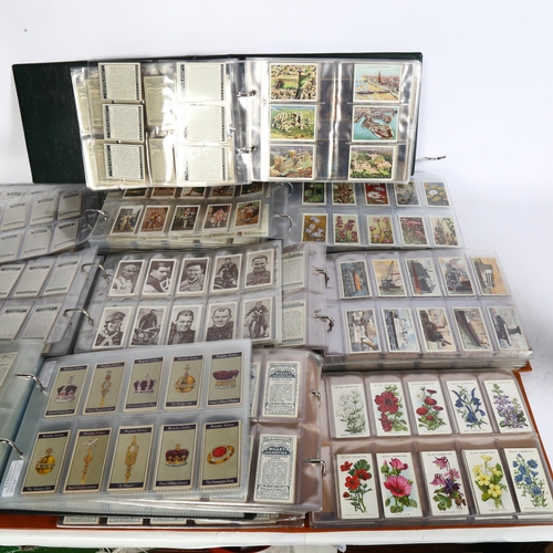 753 - A large quantity of complete sets of cigarette and trade cards, in display cases, including such set... 