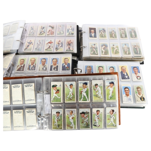 759 - A quantity of complete sets of sports-related cigarette cards in 5 display albums, sets include Will... 