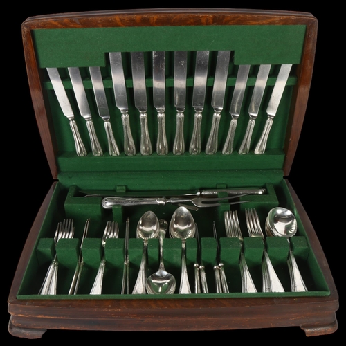 902 - MAPPIN & WEBB - a canteen of silver plated cutlery for 6 people, including a part fish service, and ... 