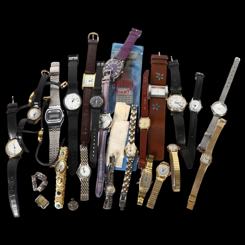 962 - A group of various ladies and gents wristwatches