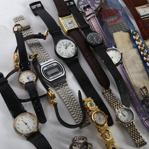 962 - A group of various ladies and gents wristwatches