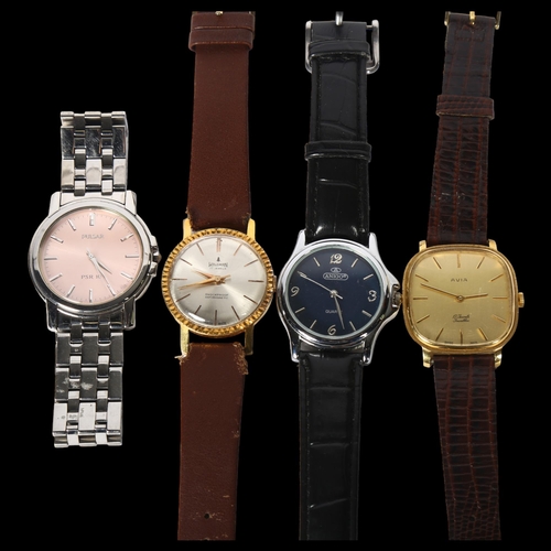 964 - 4 various quartz wristwatches, including Aviva, Pulsar etc