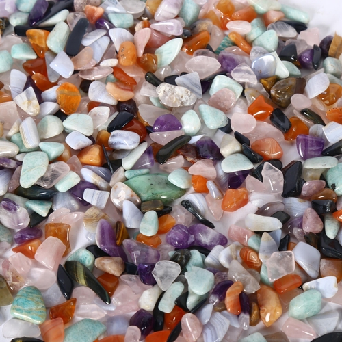 966 - A large collection of loose semi-precious stones