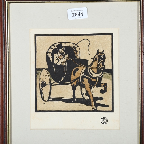 2841 - William Nicholson, circa 1900, original woodcut print 