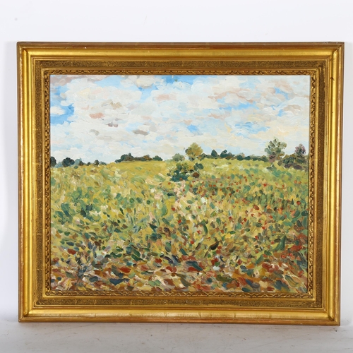 2853 - Lorenz, an impasto oil on board, impressionist study, 67cm x 78cm overall, framed