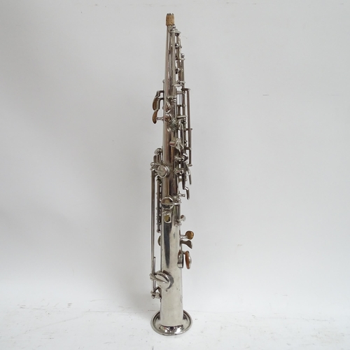 266 - A Soprillo saxophone made by La Lutherie Francaise of Paris, in what appears to be an associated har... 