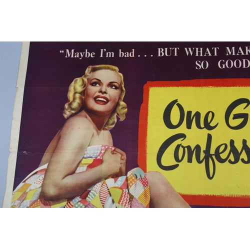 403 - One Girl's Confession (1953), British Quad film poster, Hugo Haas Productions, 30 x 40