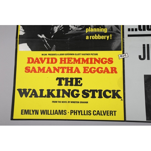 404 - 2 British Quad film posters, both double-bills, Steelyard Blues/The Killer and The Walking Stick /Ti... 