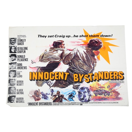 412 - Innocent Bystanders (1972) British Quad film poster, Tom Chantrell artwork, 30 x 40