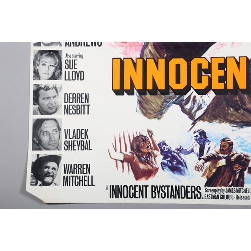 412 - Innocent Bystanders (1972) British Quad film poster, Tom Chantrell artwork, 30 x 40