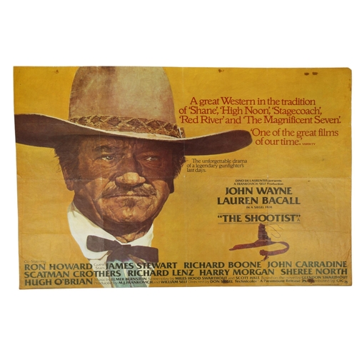 413 - The Shootist (1976), British Quad film poster, John Waynes final movie, 30 x 40