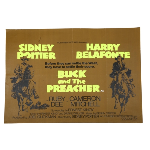 414 - Buck and the Preacher ( 1972), British Quad film poster, Columbia, 30 x 40