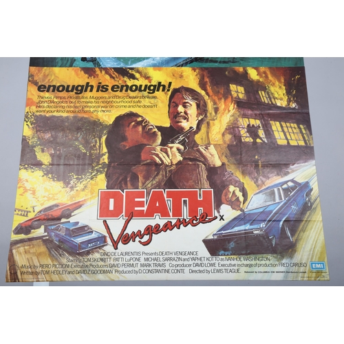 421 - 2 British Quad film posters, Airport '77 (1977) and Death Vengence (1982), 30 x 40