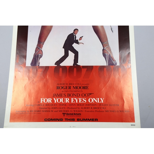 422 - James Bond 007, For your Eyes Only, US Advance one sheet, 27 x 40