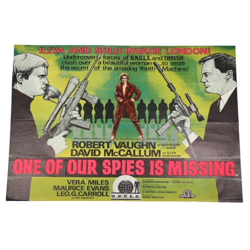 423 - One of Our Spies is Missing (1966), Man From U.N.C.L.E., British Quad film poster, 30 x 40