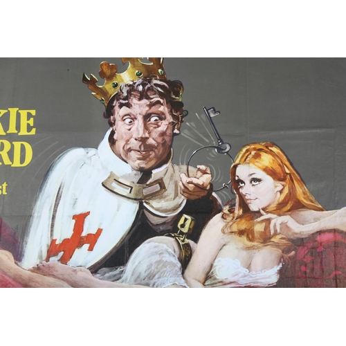 428 - Up The Chastity Belt (1971) British Quad film poster, comedy starring Frankie Howerd, art by Arnaldo... 