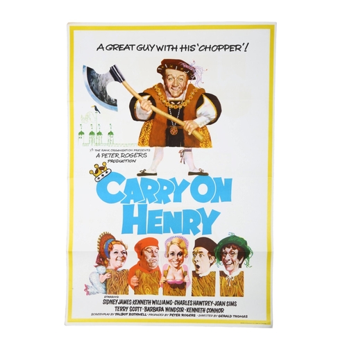 430 - Carry On Henry (1971), British One Sheet film poster, Peter Rogers Production, 27 x 40