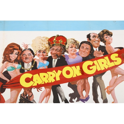 432 - Carry on Girls (1973), British Quad film poster, Peter Rogers production, 30 x 40