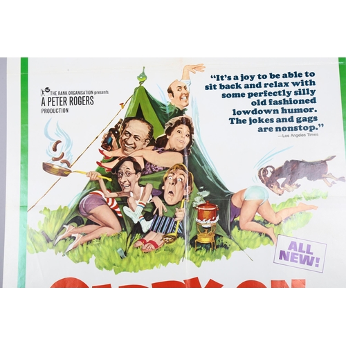 433 - Carry on Camping (1971 release) US One Sheet film poster, Peter Rogers production, 27 x 40