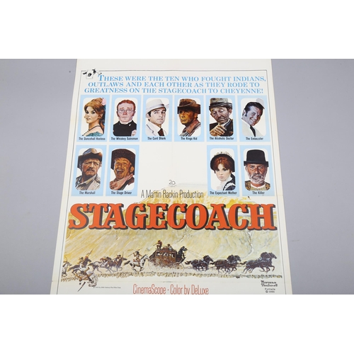 434 - 2 US One Sheet film posters, Stagecoach (1966) and Missouri Breaks (1976),  27 x 40