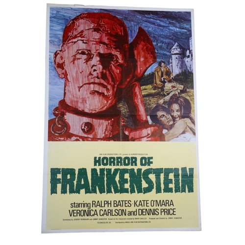 441 - Horror of Frankenstein (1970), British One Sheet film poster for the Hammer, artwork by Constantine ... 