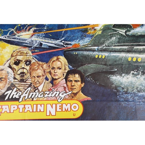 444 - 2 Sci-Fi British Quad film posters, Conquest of the Earth (1980), The Amazing Captain Nemo (1978), 3... 