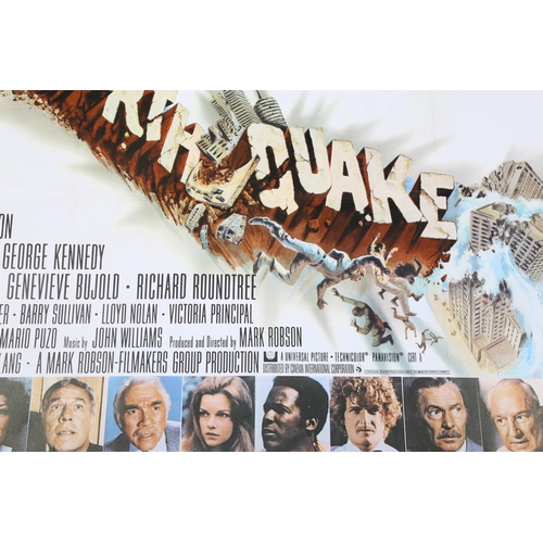 445 - Earthquake (1974), British Quad film poster, artwork by Joseph Smith, 30 x 40