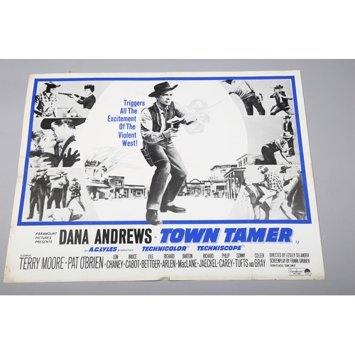 446 - 3 British Quad film posters, There was a Crooked Man (1970), Town Tamer (1965), Soldier Blue (1970),... 