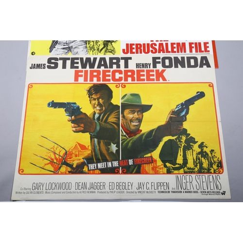 449 - 4 Western British Quad film posters, The Rare Breed (1966), Firecreek (1968), Jerimiah Johnson (1971... 