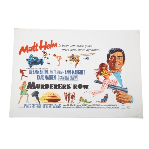 450 - Murderers` Row (1966), British Quad film poster, starring Dean Martin as Matt Helm, 30 x 40