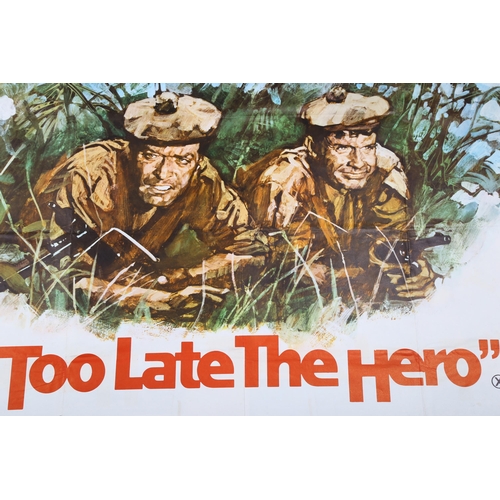 451 - Too Late the Hero (1970), British Quad film poster, starring Michael Caine, and The McKenzie Break/S... 