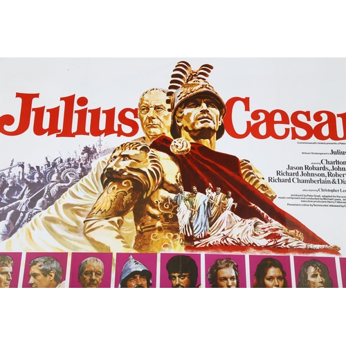 459 - 2 British Quad Epic film posters, Khartoum (1966), Julius Ceasar (1970), both starring Charlton Hest... 