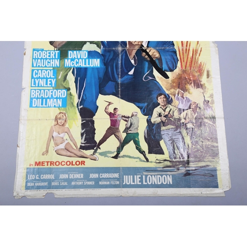 461 - Helicopter Spies - Man from U.N.C.L.E - (1968), US One Sheet film poster, 27 x 41