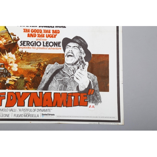 462 - A Fistful of Dynamite (1971),British Quad film poster, Sergio Leone directed, 40 x 30