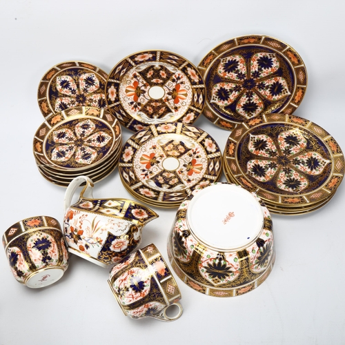 149 - A group of Royal Crown Derby Imari pattern teaware for 6 people, various dates including some 19th c... 