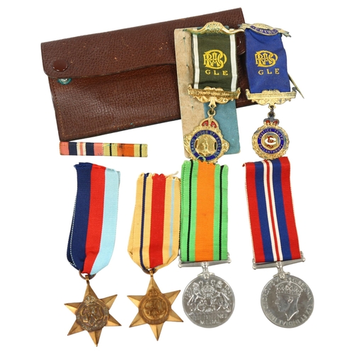 234 - 4 World War II medals, together with 2 Buffalo medals