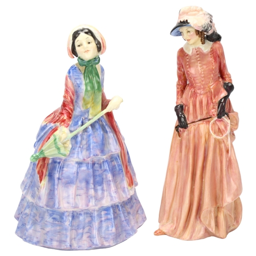 55 - Royal Doulton figure, Rita, HN1450, height 18cm, and Maureen HN1770, height 19cm (2)