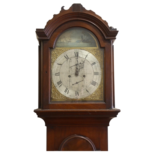 66 - 18th century mahogany 8-day longcase clock, dial signed William Carter Junior of Southwark