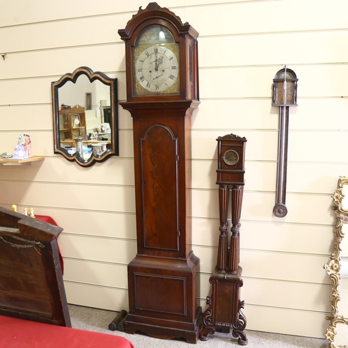 66 - 18th century mahogany 8-day longcase clock, dial signed William Carter Junior of Southwark