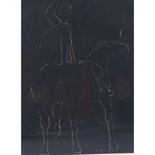 520 - Marino Marini (1901 - 1980), figure on horseback, lithograph, circa 1960s, signed in the plate, imag... 