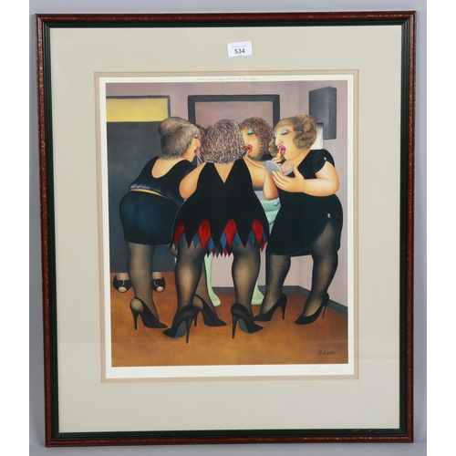 534 - Beryl Cook (1926 -2008), Going Out, colour print, signed in pencil, published by Alexander Gallery B... 