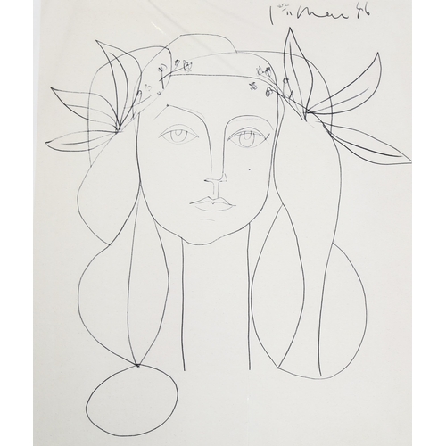 606 - After Pablo Picasso (1881 - 1973), Giclee print, Francoise with a garland, from an edition of 1000 c... 