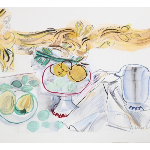 614 - Raoul Dufy, lithograph on handmade paper, still life, 1952, sheet size 28cm x 38cm, unframed