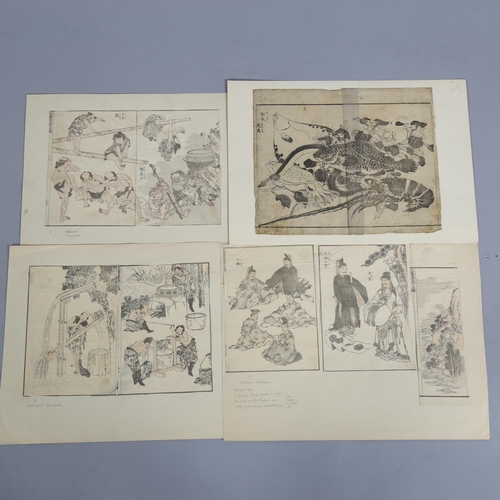 616 - Folder of 19th/20th century Japanese woodblock prints