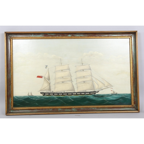 622 - 19th century British School, ship portrait at full sail 