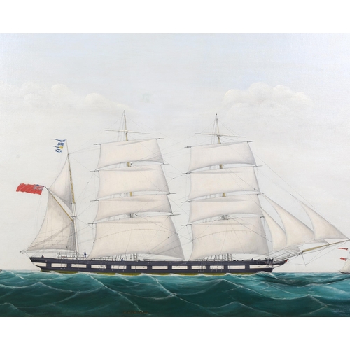 622 - 19th century British School, ship portrait at full sail 