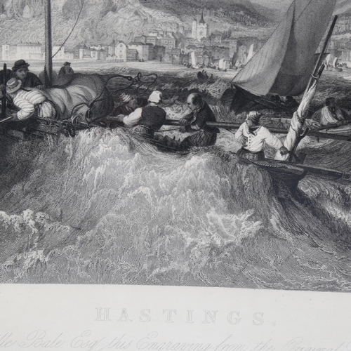 637 - R Wallace after JMW Turner, engraving, Hastings, image 16